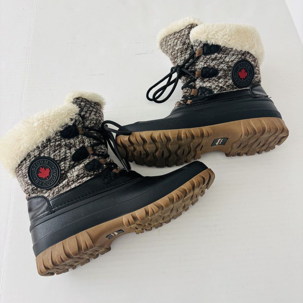 Storm by Cougar Womens Camp Waterproof Lace Up Winter Boots Size 9 Cabincore - Picture 3 of 9